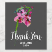 エレガントピ感謝していックモダン・ギフト ワインラベル (シングルラベル)