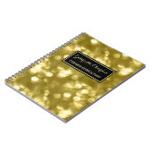 エレガントファッションコンサルタント華やかな金ゴールド《写真》ぼけ味 ノートブック (左側)