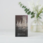 エレガントファッションブティックヴィンテージシャンデリア 名刺 (スタンド正面)