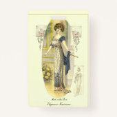 エレガントファッションプレートパーソナライズされたブックマーク バッジ (正面)