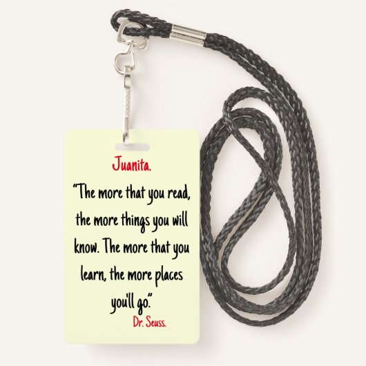 エレガントファッションプレートパーソナライズされたブックマーク バッジ (裏面ランヤード)