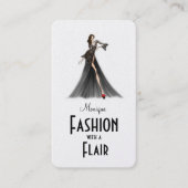 エレガントファッション・デザイナ – ビジネス・カード 名刺 (正面)