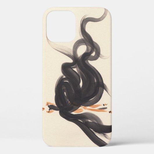 エレガントファッション:水彩女性 Case-Mate iPhoneケース (裏面)