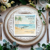 エレガントファンシーな結婚式が好きじゃない スタンダードカクテルナプキン