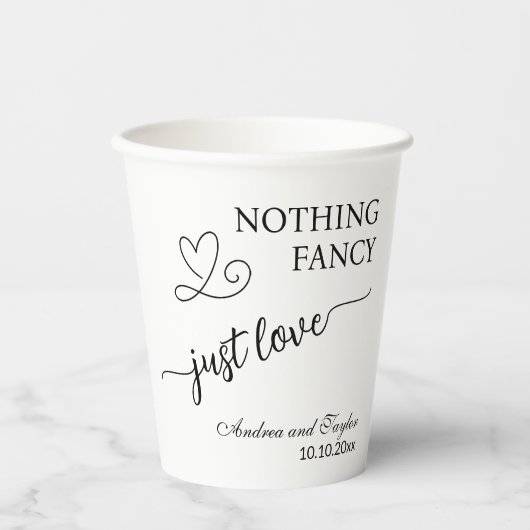 エレガントファンシーな結婚式が好きじゃない 紙コップ (正面)