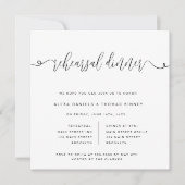 エレガントファンシー台本のリハーサル 招待状 (正面)