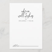 エレガントファンシー結婚脚本 アドバイスカード (正面)