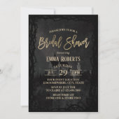 エレガントフェアヤータリーキャッスルソーンフレームブライダルシャワー 招待状 (正面)