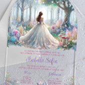 エレガントフェアリーテリーフォレストキンセアニラ アクリル招待状