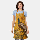 エレガントフェアント・ウィリアインスパイアム・モリス エプロン (着用した状態)