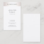 エレガントフェイクお洒落銀モダンプロフェッショナル 名刺 (正面/裏面)