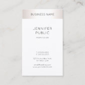 エレガントフェイクお洒落銀モダンプロフェッショナル 名刺 (正面)