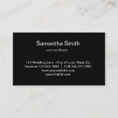 エレガントフェイクグリッター金ゴールドイベントプランナー 名刺 (裏面)