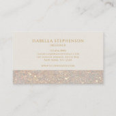 エレガントフェイクグリッター金ゴールドモダン 名刺 (裏面)