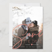 エレガントフェイクバラ結婚金ゴールドの写真 マグネット招待状 (正面)