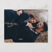 エレガントフェイクバラ結婚金ゴールドの写真 案内ポストカード (裏面)