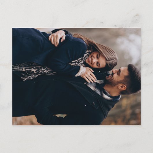 エレガントフェイクバラ結婚金ゴールドの写真 案内ポストカード (裏面)