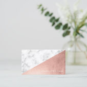 エレガントフェイクバラ金ゴールドと大理石 名刺 (スタンド正面)