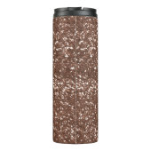 エレガントフェイクバラ金ゴールドグリッターモノグラムの タンブラー (裏面)