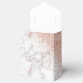 エレガントフェイクバラ金ゴールド紙吹雪白大理石画像 フェイバーボックス (オープン)