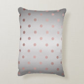 エレガントフェイクバラ金ゴールド銀水玉模様 アクセントクッション (裏面(縦))