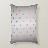 エレガントフェイクバラ金ゴールド銀水玉模様 アクセントクッション (正面(垂直))