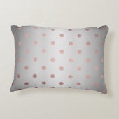 エレガントフェイクバラ金ゴールド銀水玉模様 アクセントクッション (裏面)