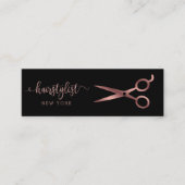 エレガントフェイクバラ金ゴールド スキニー名刺 (正面)