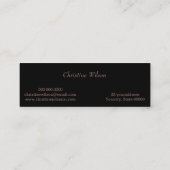 エレガントフェイクバラ金ゴールド スキニー名刺 (裏面)