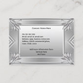 エレガントフェイクモダンアールデコ 名刺 (裏面)