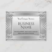 エレガントフェイクモダンアールデコ 名刺 (正面)