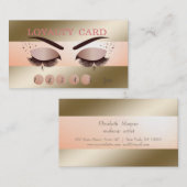 エレガントフェイクモダンカッコいいロイヤリティカード ロイヤリティカード (正面/裏面)