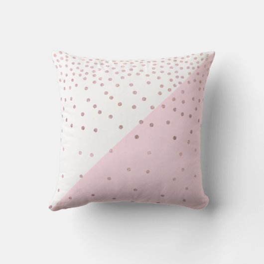 エレガントフェイクモダンバラ金ゴールドグリッター紙吹雪 クッション (裏面)