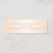 エレガントフェイクモダンプロフェッショナル スキニー名刺 (裏面)