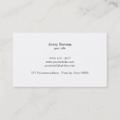 エレガントフェイクモダン金ゴールドと黒ストライプの色 名刺 (裏面)