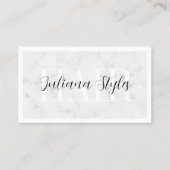 エレガントフェイク大理石のテクスチャ 名刺 (正面)