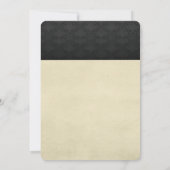 エレガントフェイク葉ブライダルシャワー 招待状 (裏面)