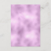 エレガントフェイク薄紫グリッターとフォイル結婚の詳細 エンクロージャーカード (裏面)
