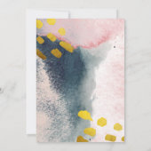 エレガントフェイク金ゴールドと赤面カスタムNo Photo セーブザデート (裏面)