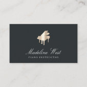 エレガントフェイク金ゴールドインストラクター 名刺 (正面)