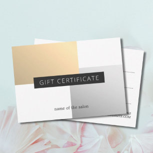 エレガントフェイク金ゴールドシルバーホワイト幾何学美しい