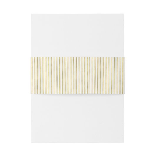 エレガントフェイク金ゴールドストライプ 招待状ベリーバンド (裏面例)