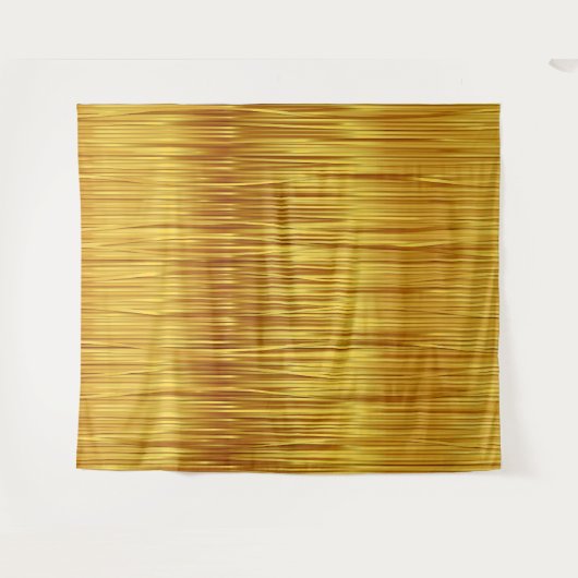 エレガントフェイク金ゴールドストリーマー写真の背景 タペストリー (正面(横))