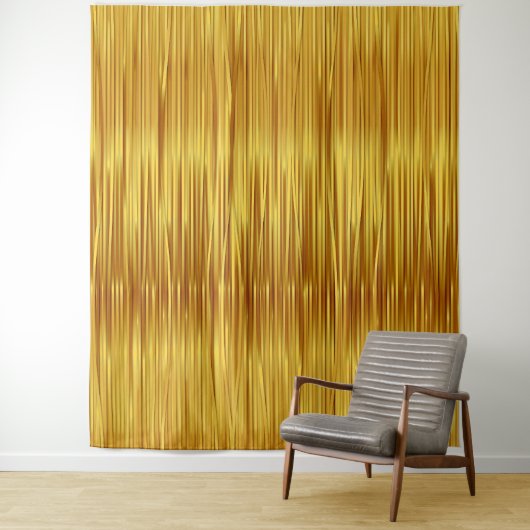 エレガントフェイク金ゴールドストリーマー写真の背景 タペストリー (インサイチュ)
