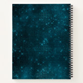 エレガントフェイク金ゴールドターコイズ ノートブック (裏面)