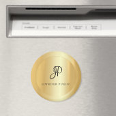 エレガントフェイク金ゴールドテンプレートモダン大 マグネット (インサイチュ (食洗機))