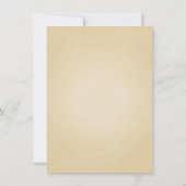 エレガントフェイク金ゴールドハーベストムーンブライダルシャワー 招待状 (裏面)