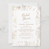 エレガントフェイク金ゴールドフローラブライダルシャワー (正面)