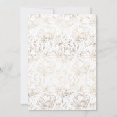 エレガントフェイク金ゴールドフローラブライダルシャワー (裏面)