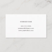 エレガントフェイク金ゴールドブルー金属ストライプコンサルタント 名刺 (裏面)